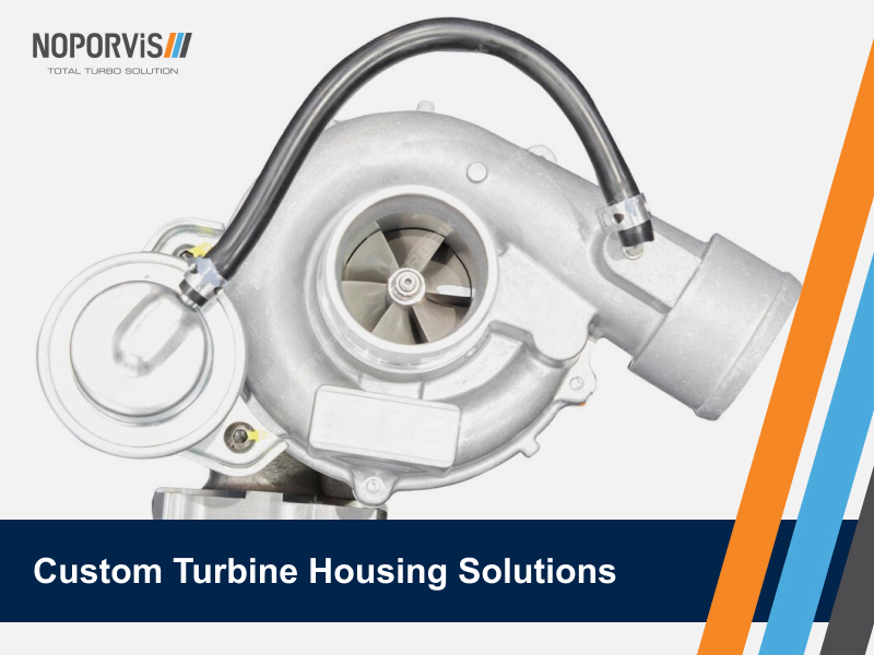 Noporvis offers custom turbine housing for reliable performance. Discover how we can tailor the volute, flange, and A/R ratio for your specific needs.